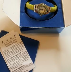 Avon Women's pea color watch with bling